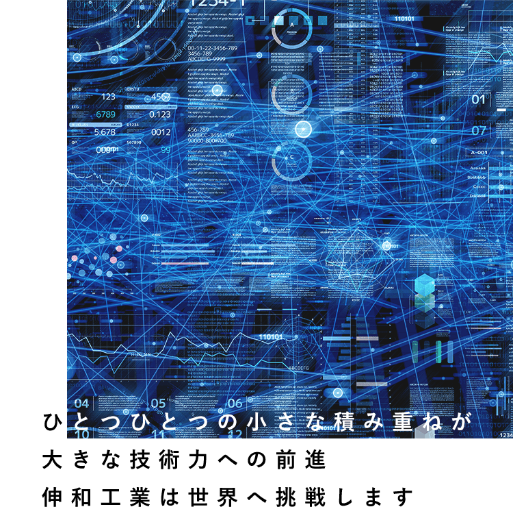 ひとつひとつの小さな積み重ねが大きな技術力への前進伸和工業は世界へ挑戦します